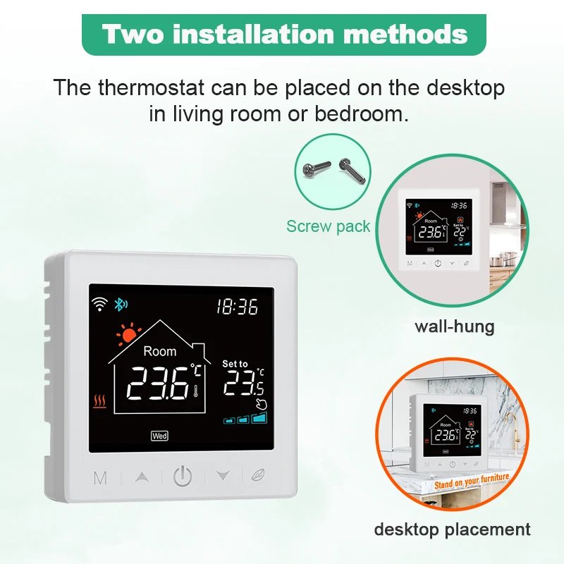 Tuya Wifi Boiler Thermostat Wireless Battery Gas Boiler Smart Thermostat Temperature Controller Alexa Google Home Smart Lile Tuya Wifi Boiler Thermostat Wireless Battery Gas Boiler Smart Thermostat Temperature Controller Alexa Google Home Smart Lile