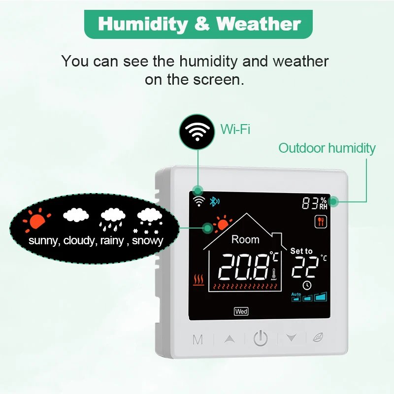 Tuya Wifi Boiler Thermostat Wireless Battery Gas Boiler Smart Thermostat Temperature Controller Alexa Google Home Smart Lile Tuya Wifi Boiler Thermostat Wireless Battery Gas Boiler Smart Thermostat Temperature Controller Alexa Google Home Smart Lile