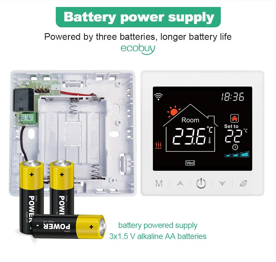 Tuya Wifi Boiler Thermostat Wireless Battery Gas Boiler Smart Thermostat Temperature Controller Alexa Google Home Smart Lile Tuya Wifi Boiler Thermostat Wireless Battery Gas Boiler Smart Thermostat Temperature Controller Alexa Google Home Smart Lile