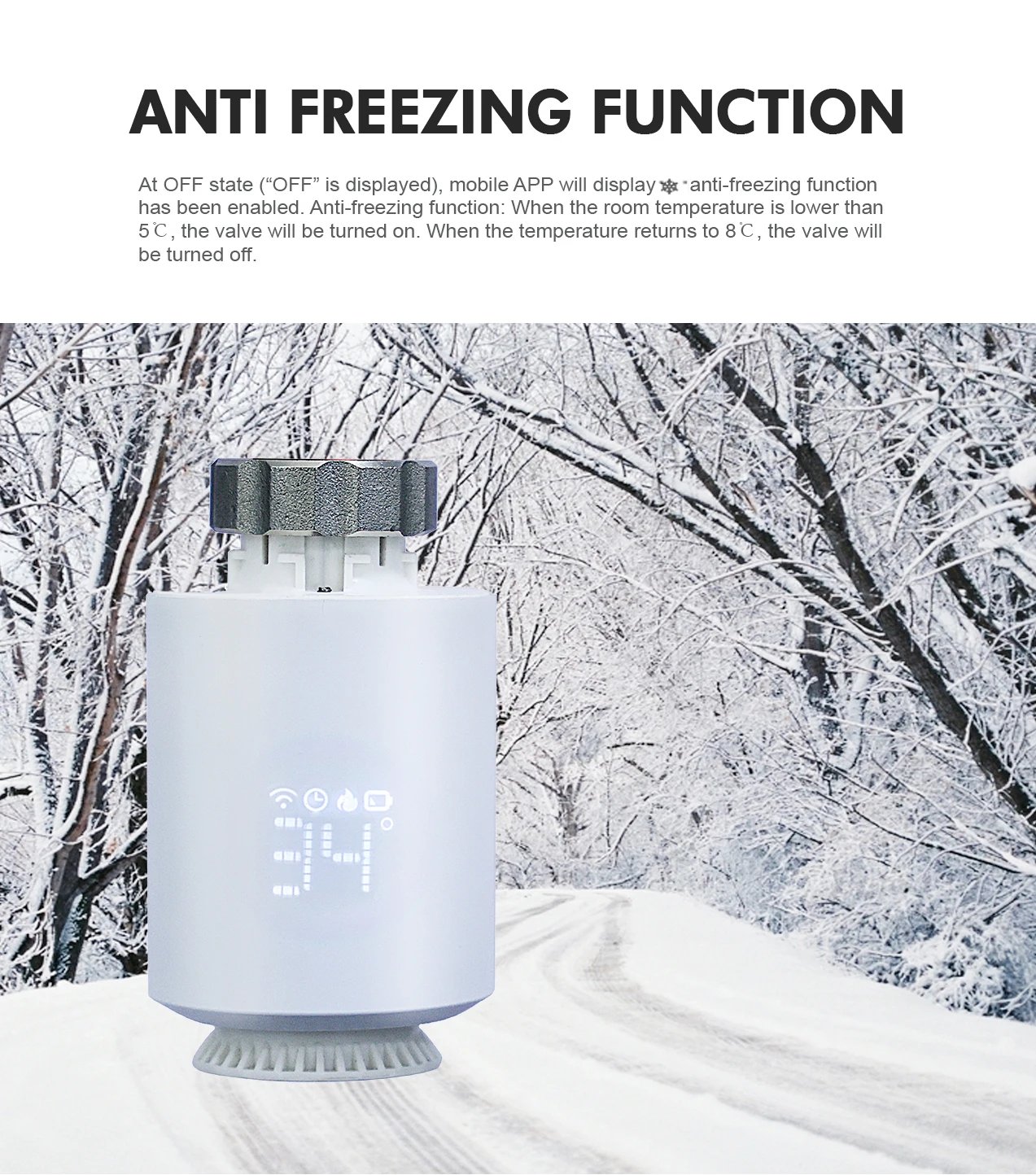 Tuya Smart ZigBee TRV Radiator Actuator Valve Thermostatic Radiator Valve Temperature Controller Support Alexa Google Home Tuya Smart ZigBee TRV Radiator Actuator Valve Thermostatic Radiator Valve Temperature Controller Support Alexa Google Home