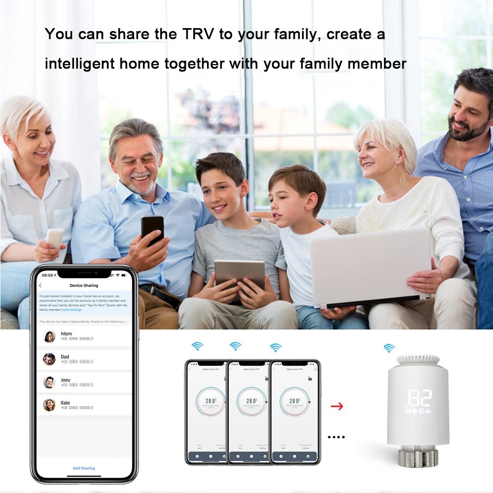Tuya Smart ZigBee TRV Radiator Actuator Valve Thermostatic Radiator Valve Temperature Controller Support Alexa Google Home Tuya Smart ZigBee TRV Radiator Actuator Valve Thermostatic Radiator Valve Temperature Controller Support Alexa Google Home