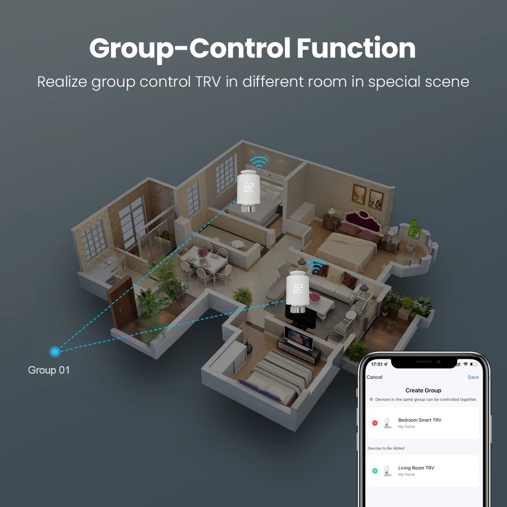 Tuya Smart ZigBee TRV Radiator Actuator Valve Thermostatic Radiator Valve Temperature Controller Support Alexa Google Home Tuya Smart ZigBee TRV Radiator Actuator Valve Thermostatic Radiator Valve Temperature Controller Support Alexa Google Home