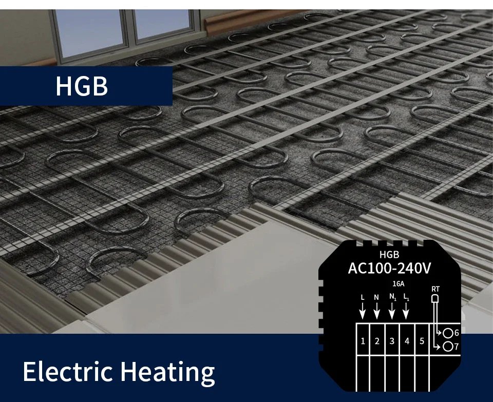 Tuya WiFi Smart Thermostat LCD Display Touch Screen For Floor Heating Electric/Water Gas Boiler Remote Control by Alexa Alice