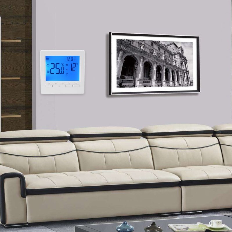 High-power Water Floor Heating Programmable Thermostat Intelligent Temperature Controller for Gas Boiler Air Conditioner