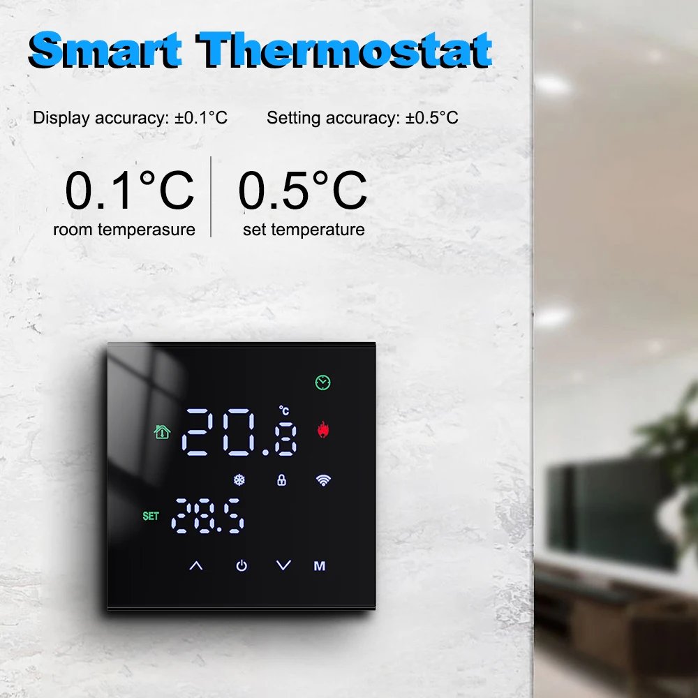 Smart Temperature Remote Controller M3H Tuya WiFi Thermostat 3A 16A LCD Display Touch Screen for Water/Electric Floor/Gas Boiler
