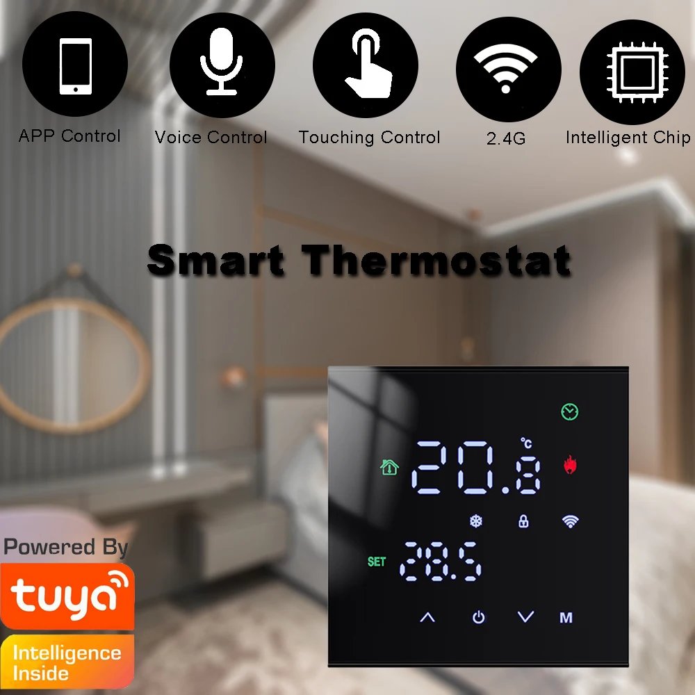 Smart Temperature Remote Controller M3H Tuya WiFi Thermostat 3A 16A LCD Display Touch Screen for Water/Electric Floor/Gas Boiler