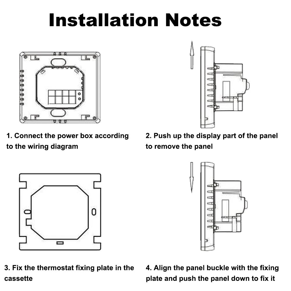 Smart Temperature Remote Controller M3H Tuya WiFi Thermostat 3A 16A LCD Display Touch Screen for Water/Electric Floor/Gas Boiler