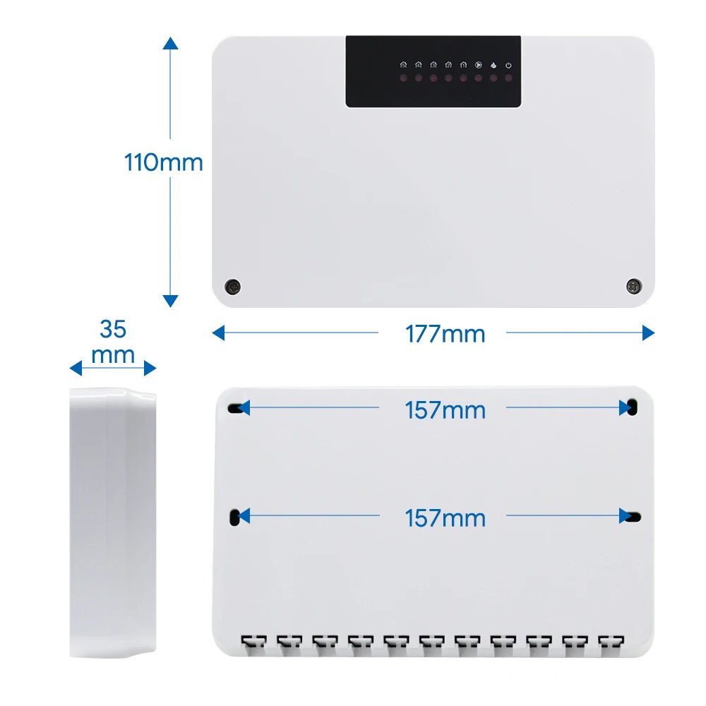 Beok Water Floor Zone Heating System Smart WIFI Thermostat Central Heating Controller Actuators for Gas Boiler Heating Beok Water Floor Zone Heating System Smart WIFI Thermostat Central Heating Controller Actuators for Gas Boiler Heating