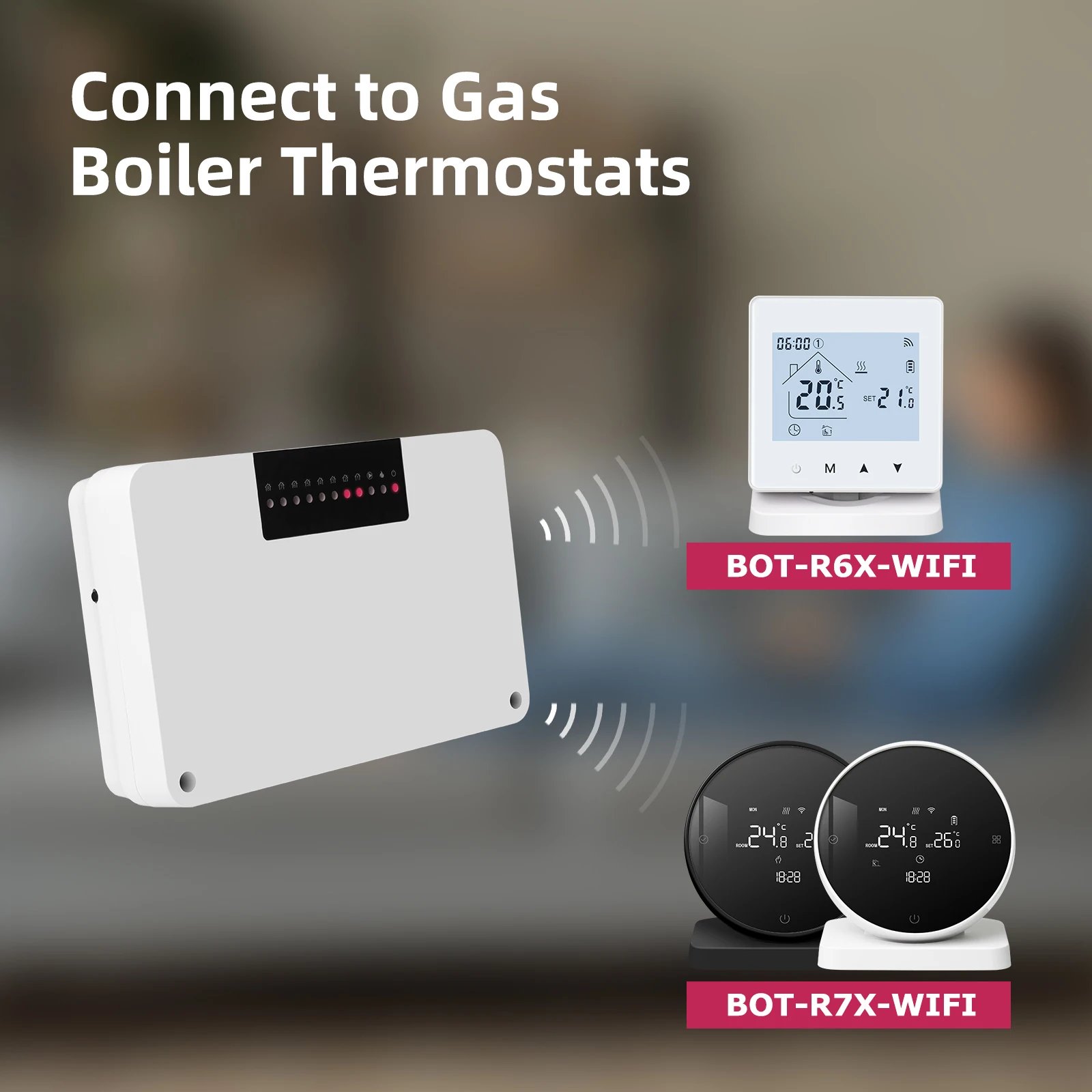 Beok wireless Thermostat Controller Heating Wifi Smart Home 8-Channel Heating System for Gas Boiler Water Floor Actuator Beok wireless Thermostat Controller Heating Wifi Smart Home 8-Channel Heating System for Gas Boiler Water Floor Actuator