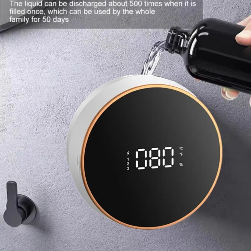 Smart Soap Dispenser 280ml Touchless Motion Sensor Washing Hand Device 1200mah Wall-Mounted Liquid Soap Dispenser