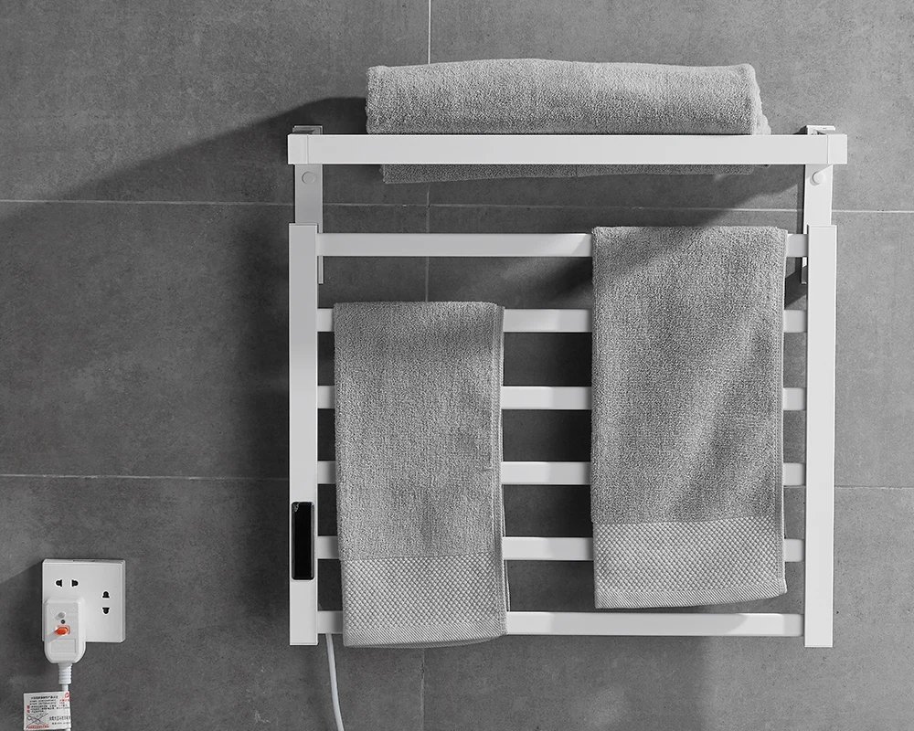 Bathroom Electric Towel Rack Digital Display Temperature Time Control Towel Warmer Rail Smart Home Heated Towel Bar Aluminum Bathroom Electric Towel Rack Digital Display Temperature Time Control Towel Warmer Rail Smart Home Heated Towel Bar Aluminum