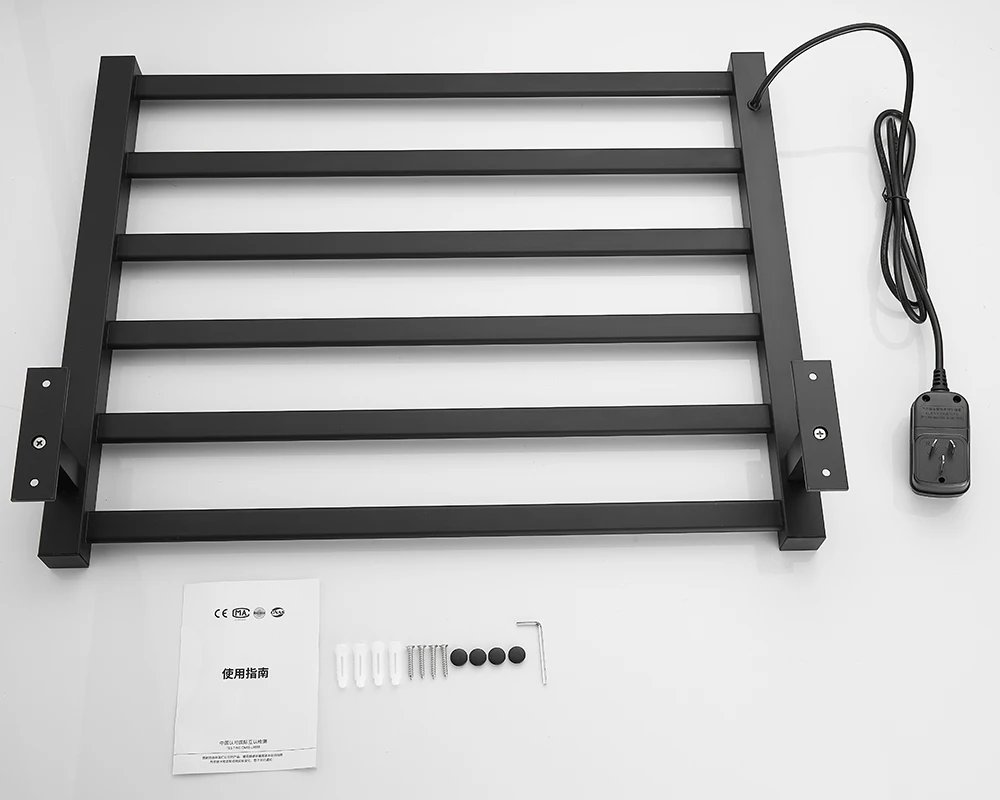Bathroom Electric Towel Rack Digital Display Temperature Time Control Towel Warmer Rail Smart Home Heated Towel Bar Aluminum Bathroom Electric Towel Rack Digital Display Temperature Time Control Towel Warmer Rail Smart Home Heated Towel Bar Aluminum