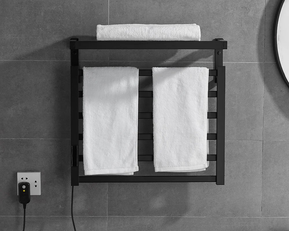 Bathroom Electric Towel Rack Digital Display Temperature Time Control Towel Warmer Rail Smart Home Heated Towel Bar Aluminum Bathroom Electric Towel Rack Digital Display Temperature Time Control Towel Warmer Rail Smart Home Heated Towel Bar Aluminum