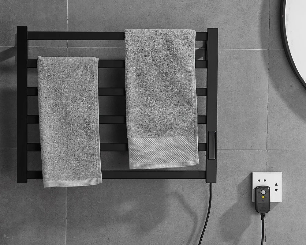 Bathroom Electric Towel Rack Digital Display Temperature Time Control Towel Warmer Rail Smart Home Heated Towel Bar Aluminum Bathroom Electric Towel Rack Digital Display Temperature Time Control Towel Warmer Rail Smart Home Heated Towel Bar Aluminum