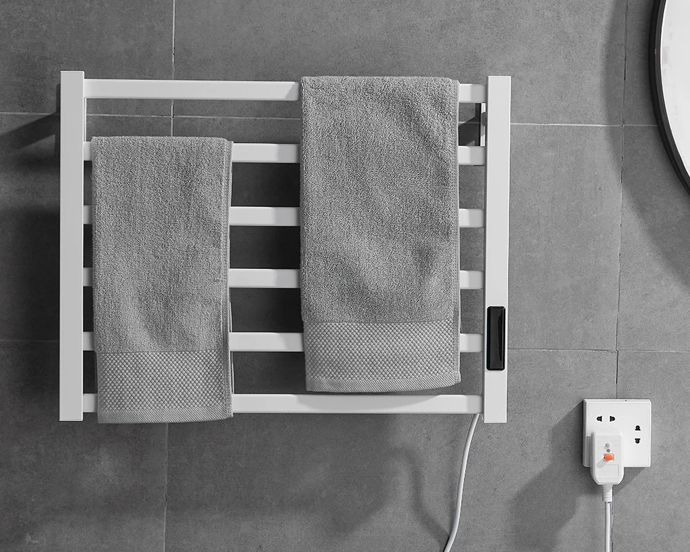 Bathroom Electric Towel Rack Digital Display Temperature Time Control Towel Warmer Rail Smart Home Heated Towel Bar Aluminum Bathroom Electric Towel Rack Digital Display Temperature Time Control Towel Warmer Rail Smart Home Heated Towel Bar Aluminum