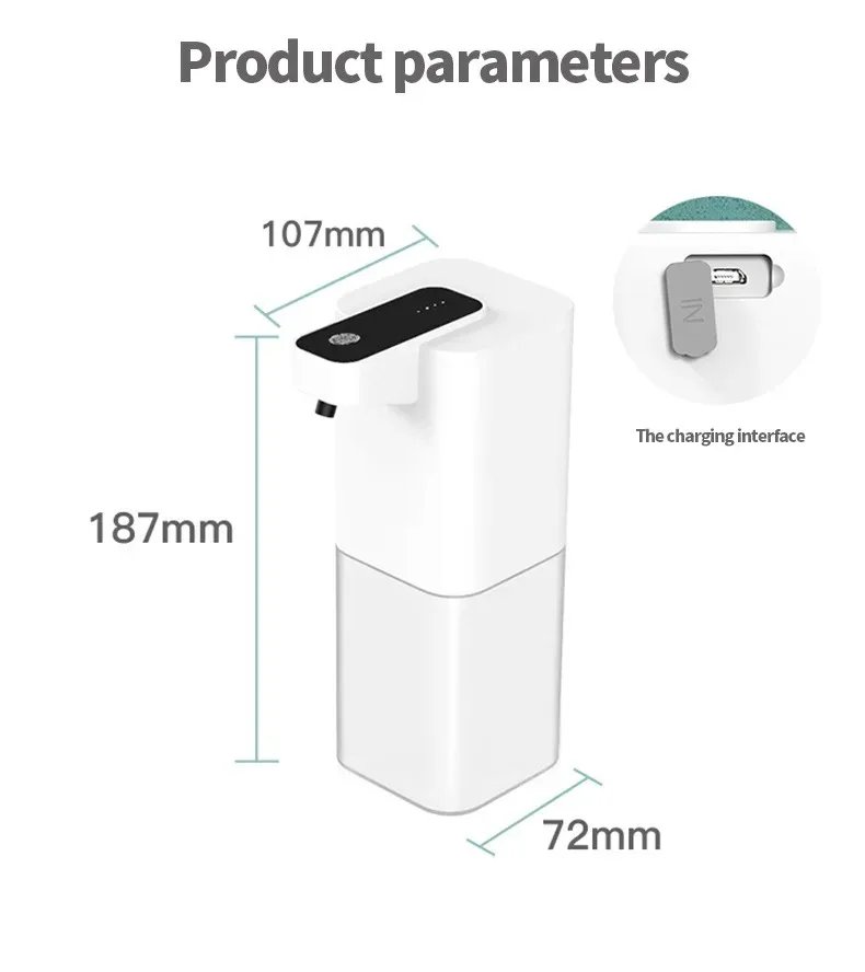 Automatic Inductive Soap Dispenser Foam Washing Smart Hand Washing Soap Dispenser Alcohol Spray Dispenser Washing Disinfector