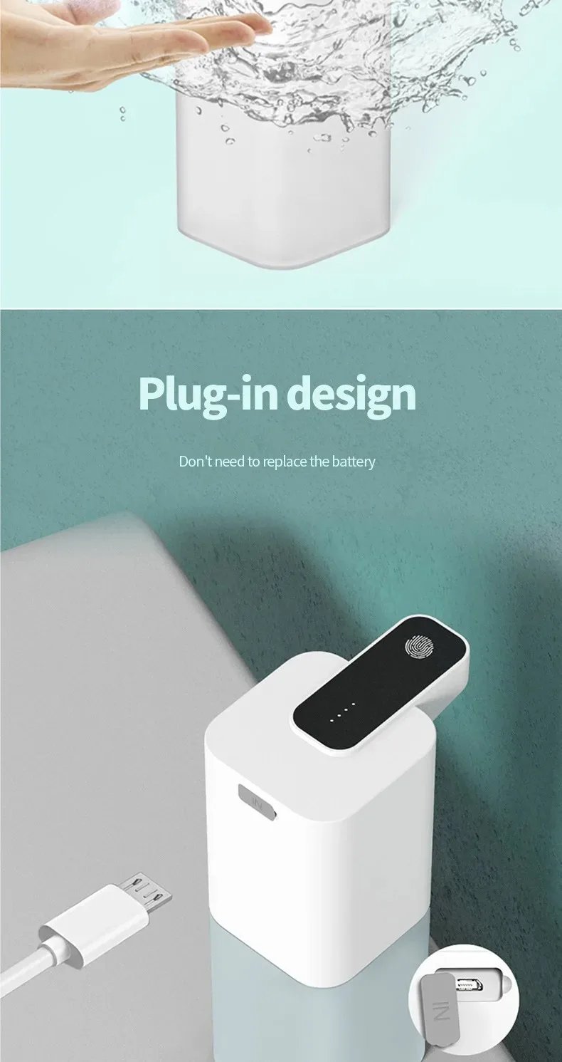 Automatic Inductive Soap Dispenser Foam Washing Smart Hand Washing Soap Dispenser Alcohol Spray Dispenser Washing Disinfector