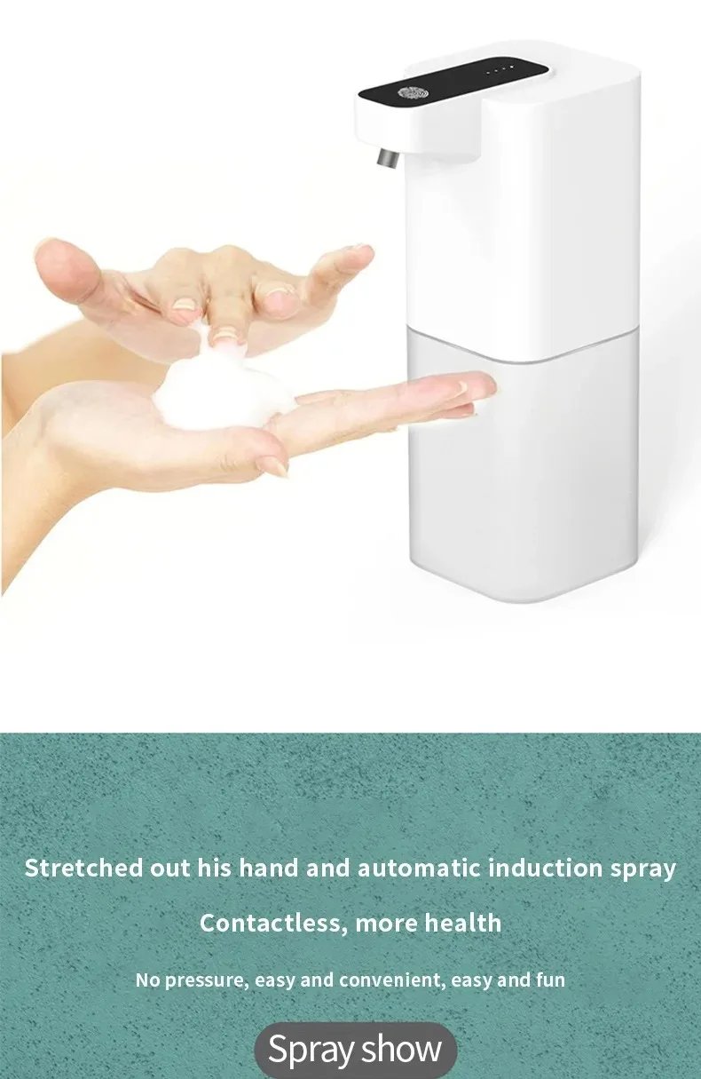 Automatic Inductive Soap Dispenser Foam Washing Smart Hand Washing Soap Dispenser Alcohol Spray Dispenser Washing Disinfector