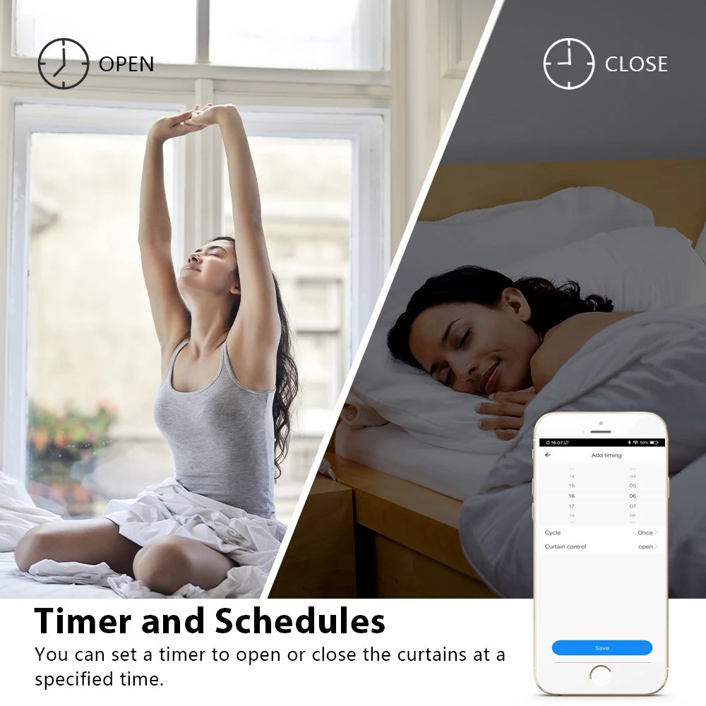 Electric Curtains Blinds Roller Shutter Connected Switch WiFi Tuya Smart App Control Works with Alexa Google Home Siri Electric Curtains Blinds Roller Shutter Connected Switch WiFi Tuya Smart App Control Works with Alexa Google Home Siri