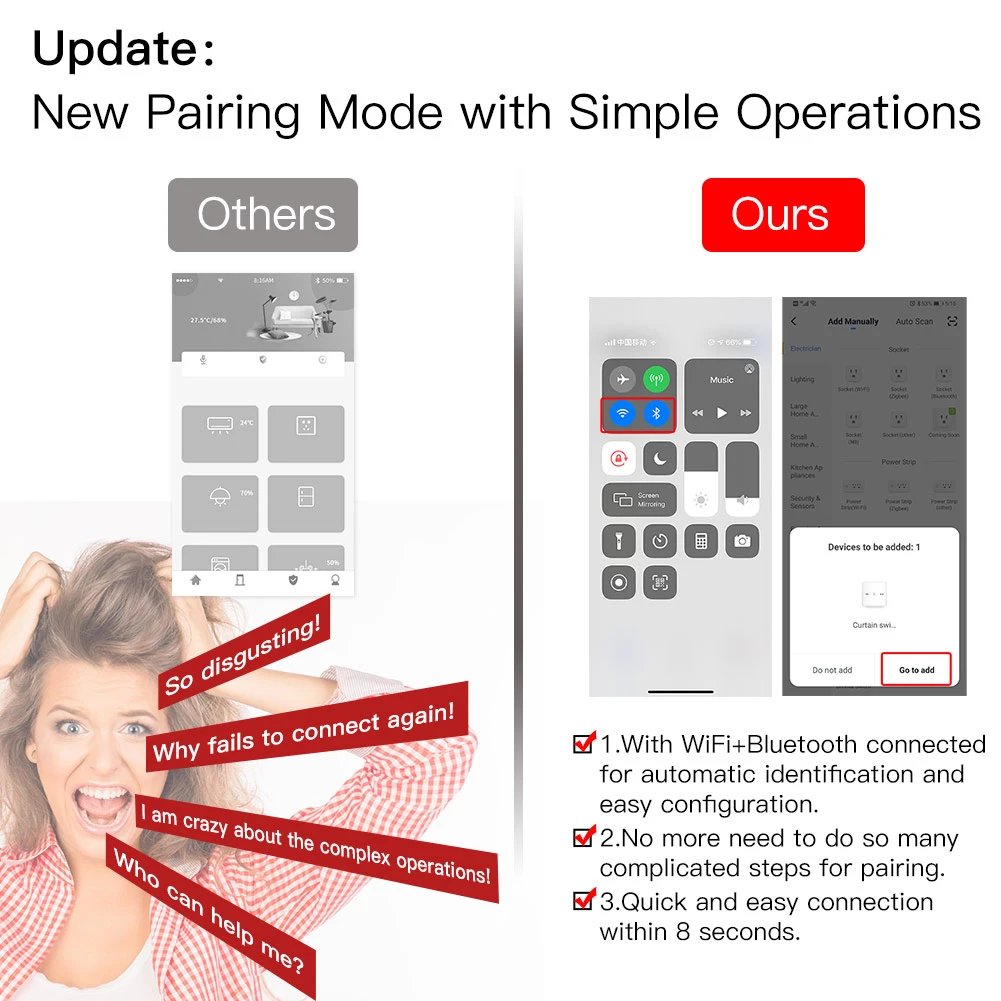 Electric Curtains Blinds Roller Shutter Connected Switch WiFi Tuya Smart App Control Works with Alexa Google Home Siri Electric Curtains Blinds Roller Shutter Connected Switch WiFi Tuya Smart App Control Works with Alexa Google Home Siri