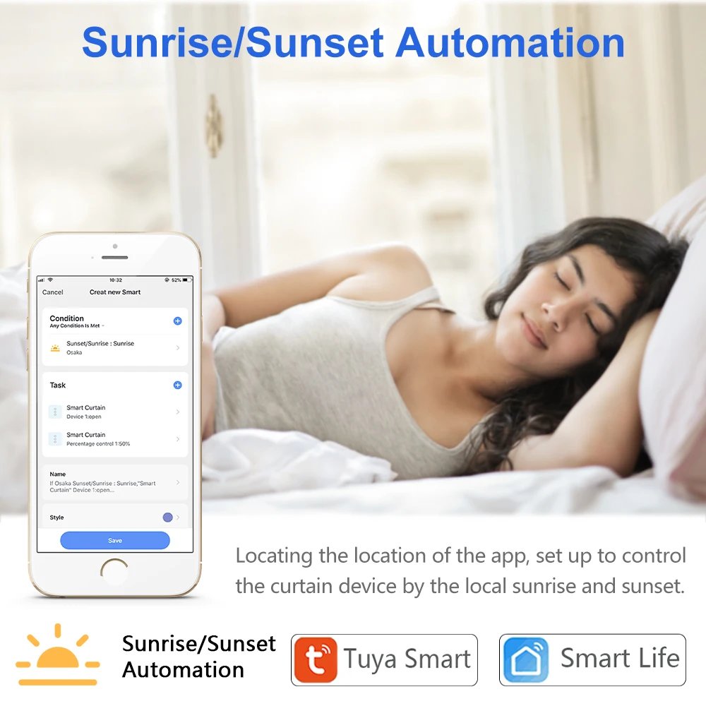 Electric Curtains Blinds Roller Shutter Connected Switch WiFi Tuya Smart App Control Works with Alexa Google Home Siri Electric Curtains Blinds Roller Shutter Connected Switch WiFi Tuya Smart App Control Works with Alexa Google Home Siri