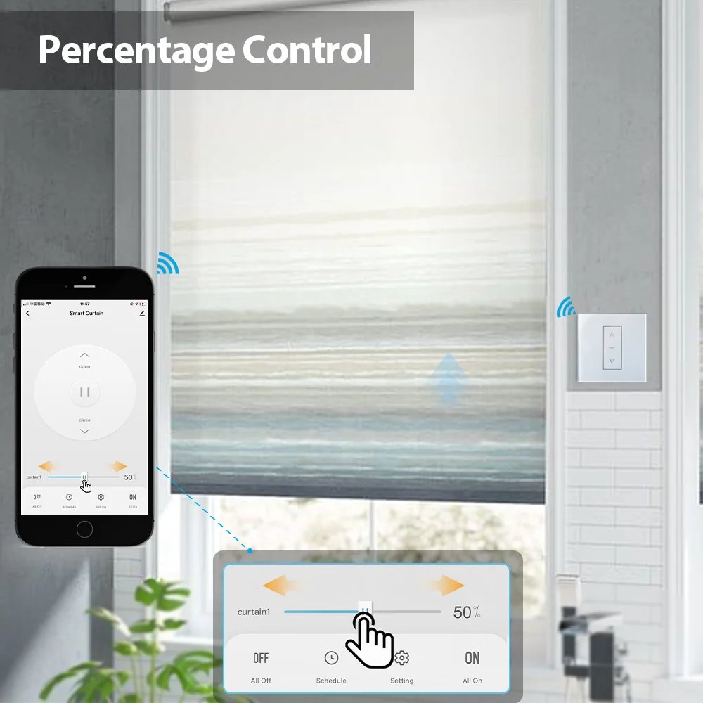 Electric Curtains Blinds Roller Shutter Connected Switch WiFi Tuya Smart App Control Works with Alexa Google Home Siri Electric Curtains Blinds Roller Shutter Connected Switch WiFi Tuya Smart App Control Works with Alexa Google Home Siri