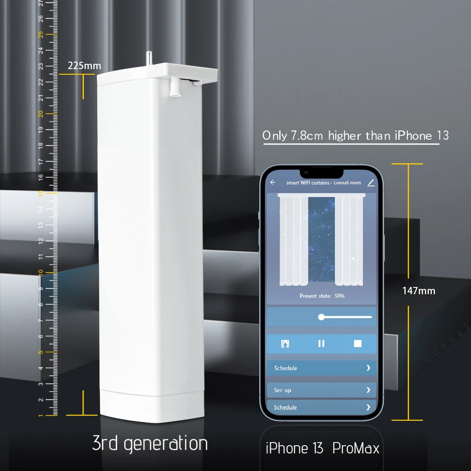 3rd Generation Shorter Tuya Wifi Electric Smart Curtain Motor Intelligent Support Voice Control Alexa Google Assistant 3rd Generation Shorter Tuya Wifi Electric Smart Curtain Motor Intelligent Support Voice Control Alexa Google Assistant