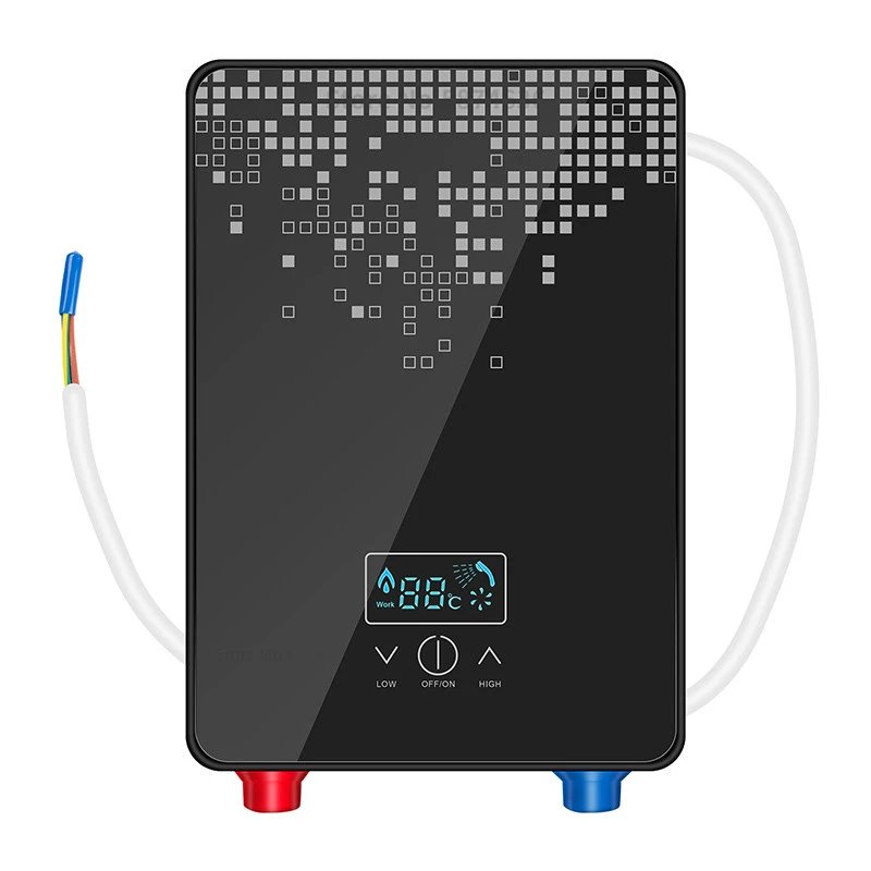 Electric Hot Water Heater Tankless Instant Boiler Bathroom 110V 220V Tankless Shower Thermostat Safe Intelligent Automatica