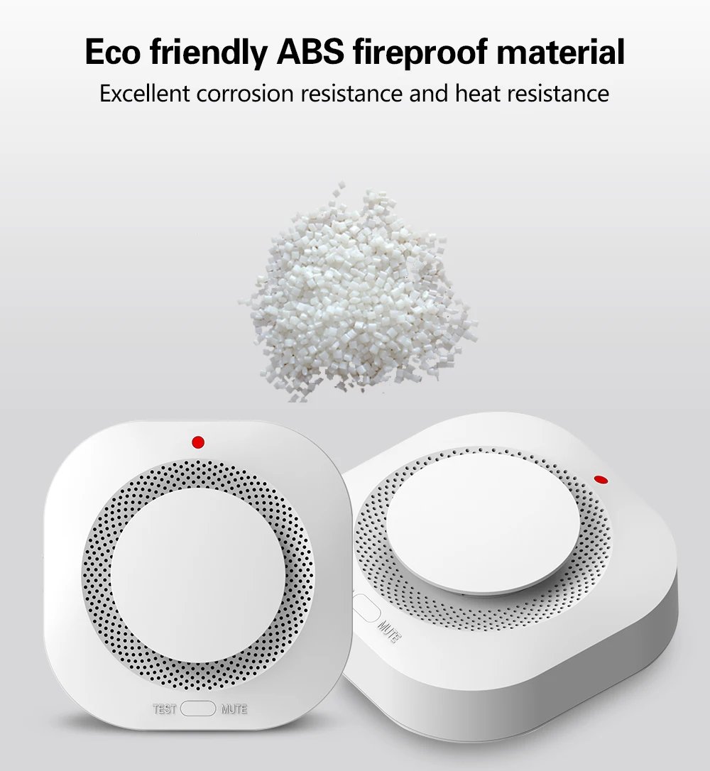 Tuya Zigbee Wifi Smoke Detector Sensor 80DB Alarm Fire Smart Smoke Detector Wifi Fire Protection Home Security Alarm Smart Life