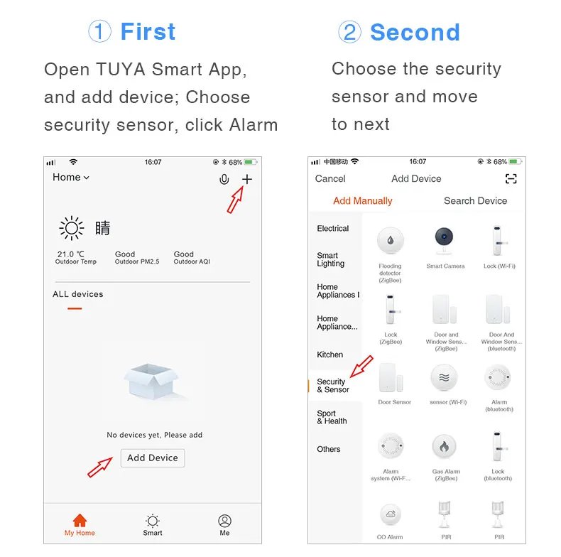 Independent Smoke Detector Sensor Fire Alarm Home Security System Firefighters Tuya WiFi Smoke Alarm Fire Protection Independent Smoke Detector Sensor Fire Alarm Home Security System Firefighters Tuya WiFi Smoke Alarm Fire Protection