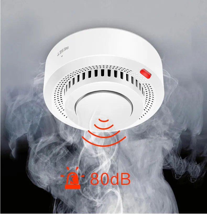 Independent Smoke Detector Sensor Fire Alarm Home Security System Firefighters Tuya WiFi Smoke Alarm Fire Protection Independent Smoke Detector Sensor Fire Alarm Home Security System Firefighters Tuya WiFi Smoke Alarm Fire Protection