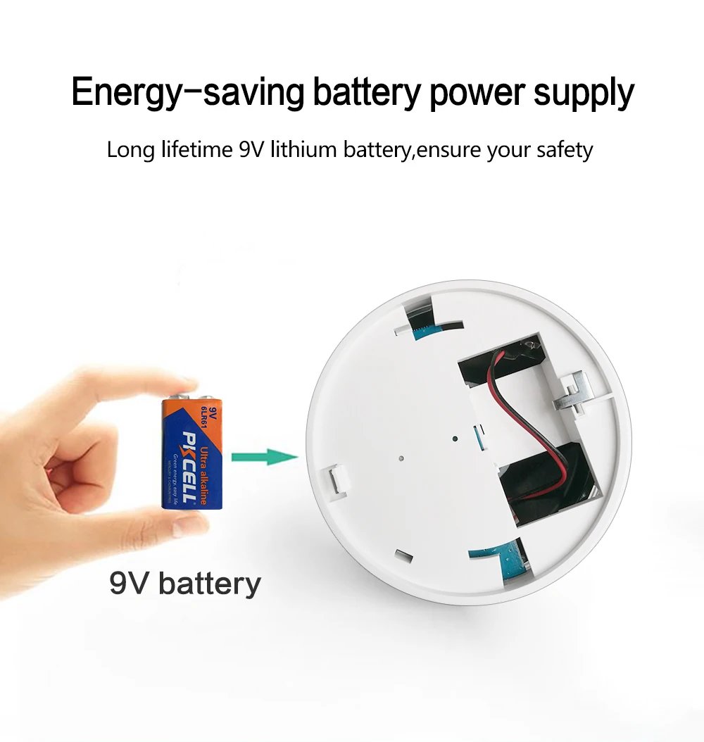 EN14604 Certified Tuya Smart WiFi Smoke Detector Sensor 80DB Alarm Fire Smoke Detector Wifi Fire Protection Home Security Alarm