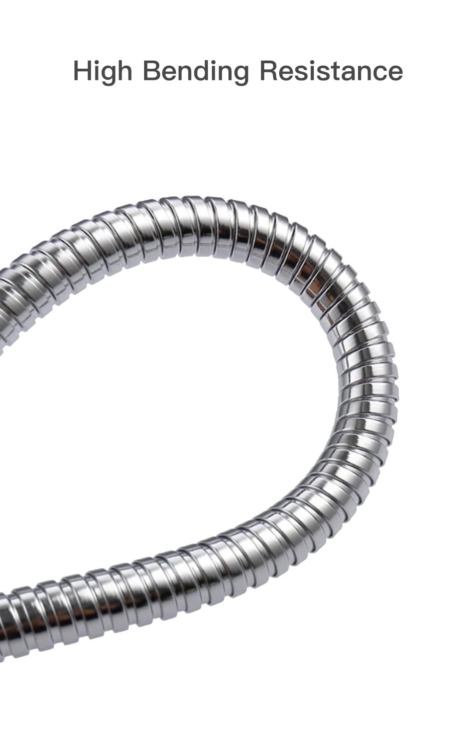 Bath Shower Hose Stainless Steel Flexible Pipe Shower Head Pipe Plumbing for Bathroom Accessories