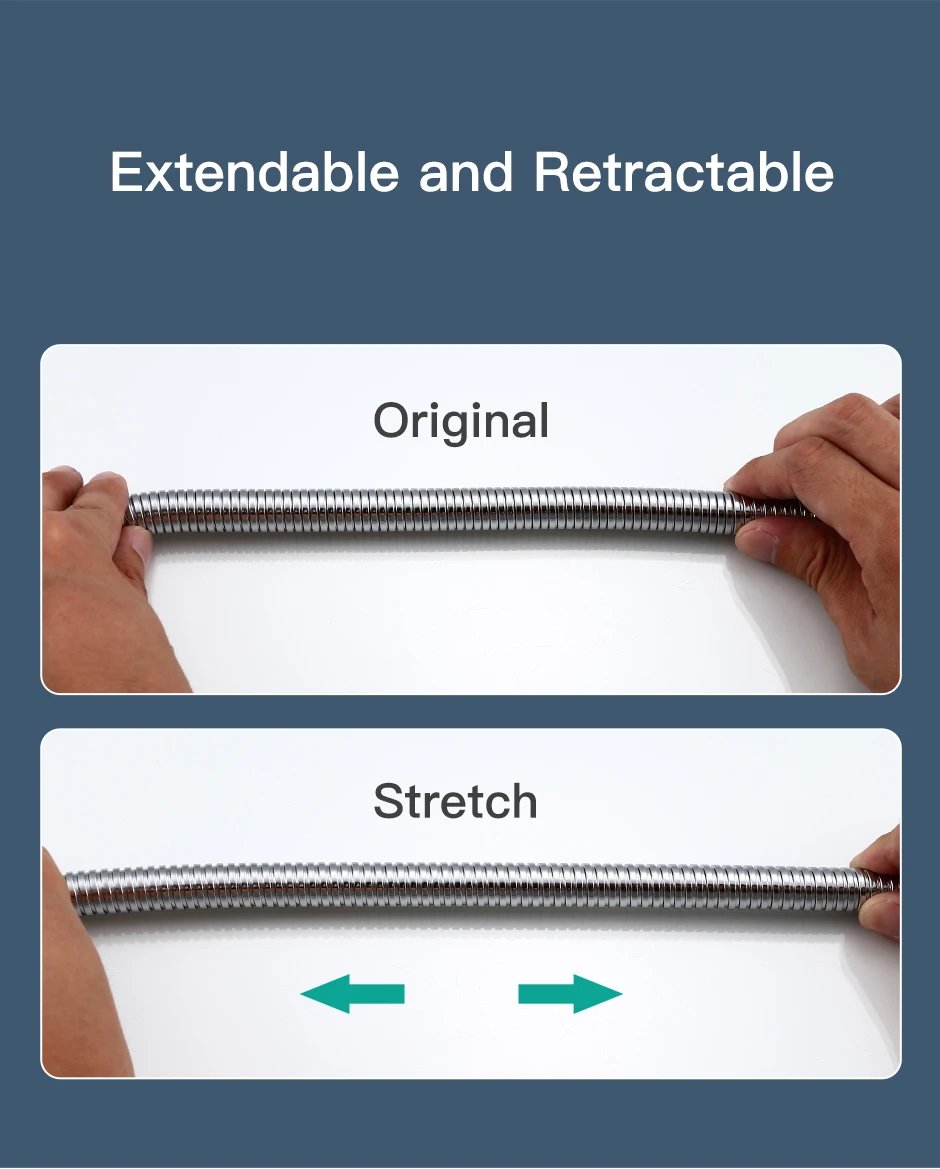 Bath Shower Hose Stainless Steel Flexible Pipe Shower Head Pipe Plumbing for Bathroom Accessories