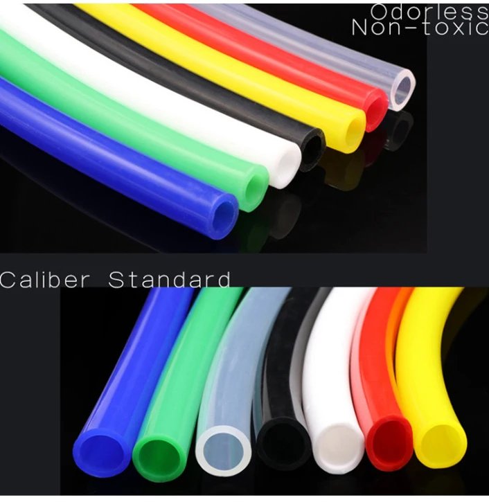 1/5M Silicone Tube ID 1 2 3 4 5 6 7 8mm Flexible Rubber Hose Thickness 1mm Food Grade Soft Milk Beer Drink Pipe Water Connector