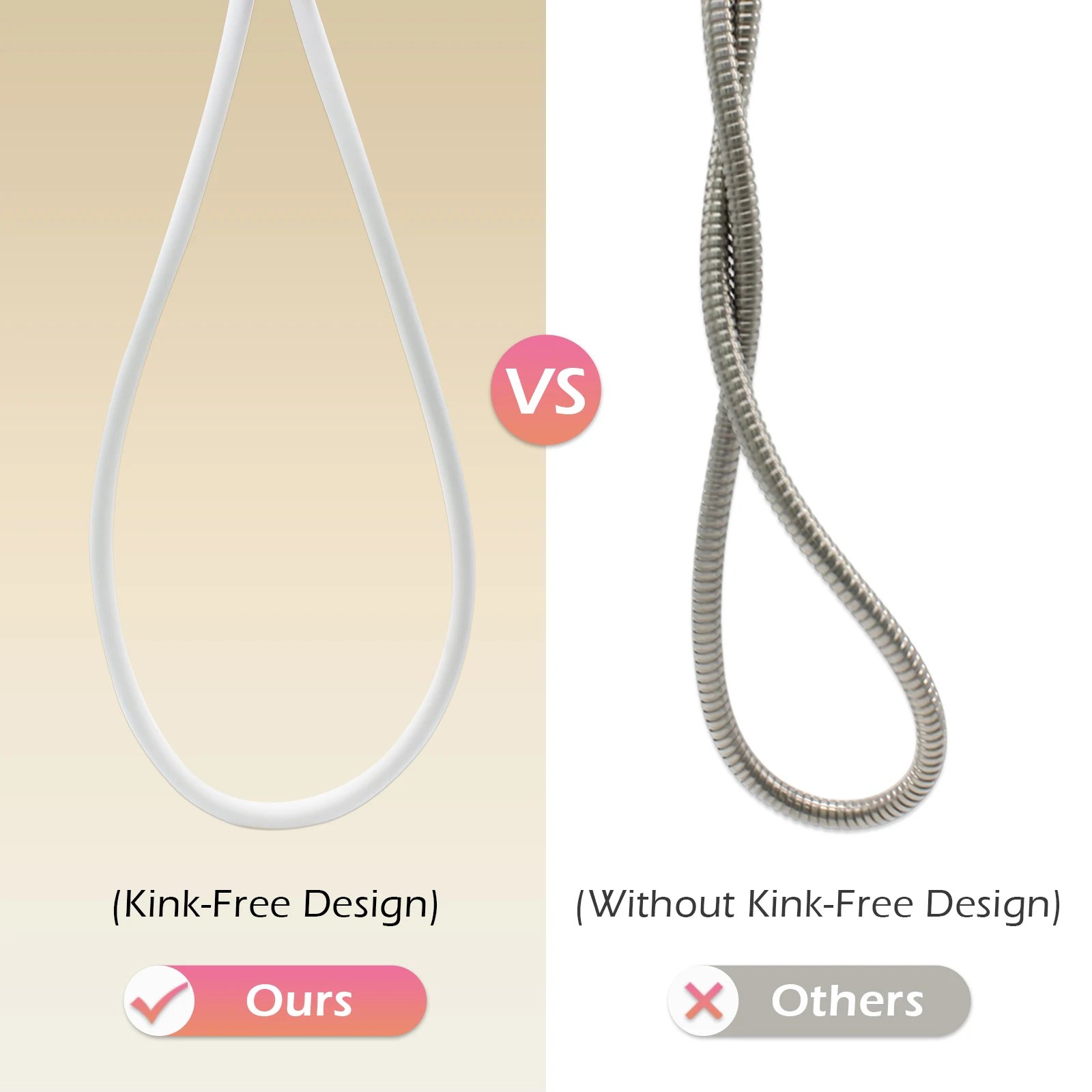 High Quality Silicone Shower Hose 1.5/2M Flexible Bath Tube Explosion Proof Plumbing Pipe Soft With Baby Skin Touch