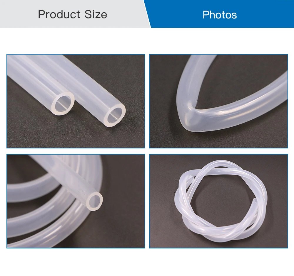 Silicone Tube 7mm 8mm Water Pipe Flexible Hose For Water Sensor Water Pump  Water Chiller For CO2 Laser Cutting Machine