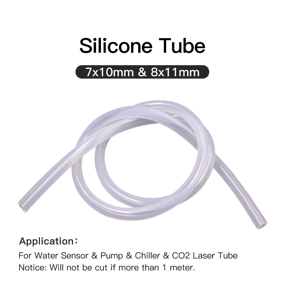 Silicone Tube 7mm 8mm Water Pipe Flexible Hose For Water Sensor Water Pump  Water Chiller For CO2 Laser Cutting Machine