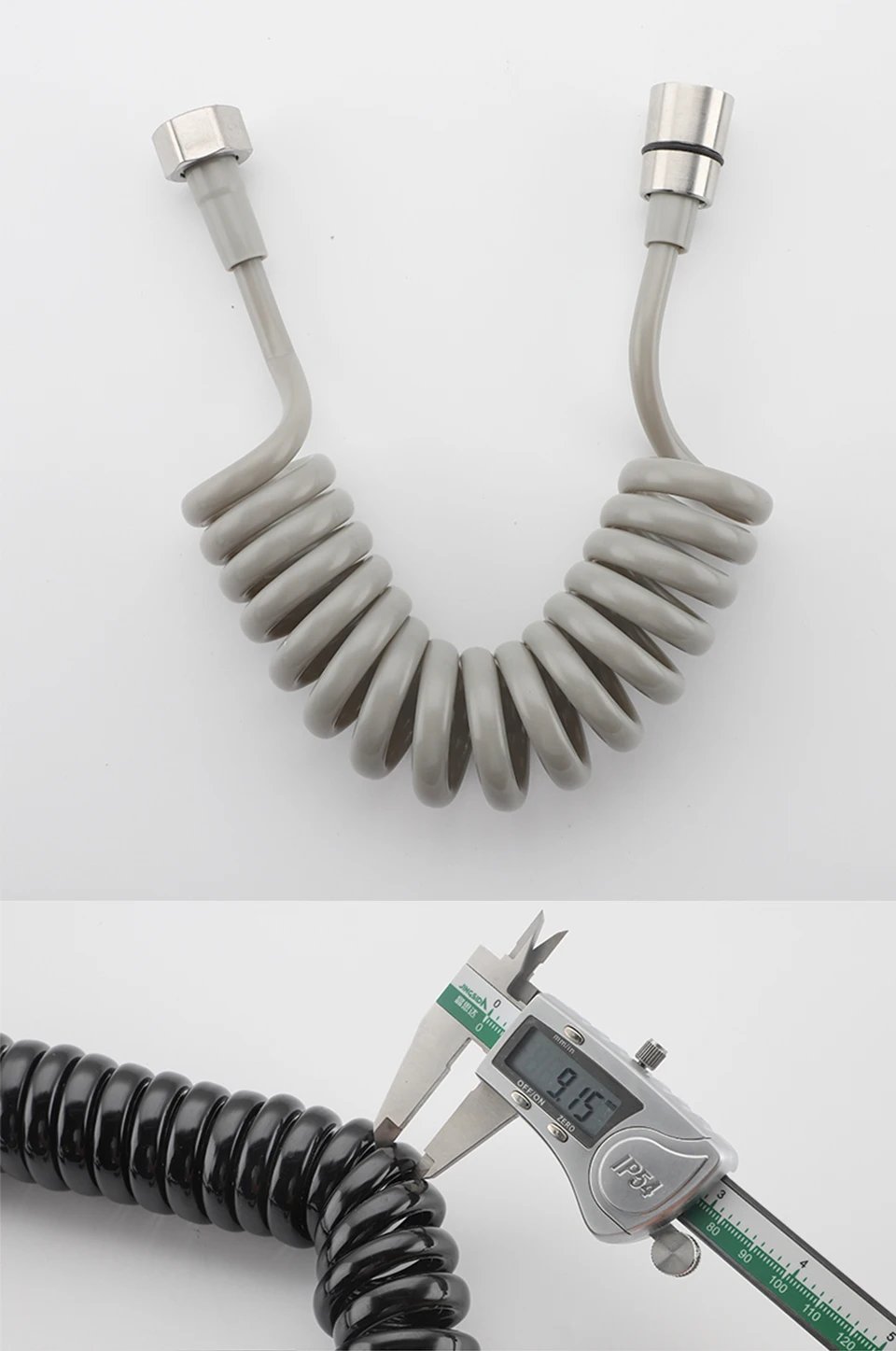 Stainless Steel Flexible Hose Shower Hose Universal Extension Hand Sprayer Pipe Connector Spring Tube Bidet Accessory