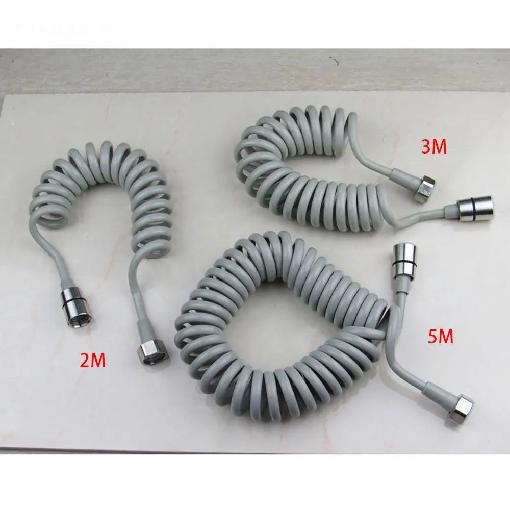 1Pcs Telephone Line Spring Shower Hose Toilet Bidet Bathroom Accessories Sprayer Connect Pipe Flexible 1.5M/2M /3M/5M