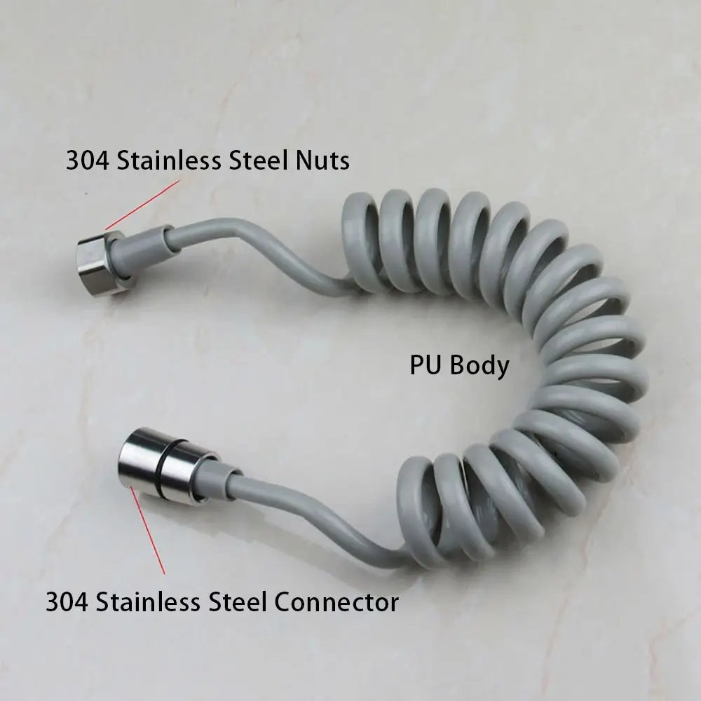 1Pcs Telephone Line Spring Shower Hose Toilet Bidet Bathroom Accessories Sprayer Connect Pipe Flexible 1.5M/2M /3M/5M