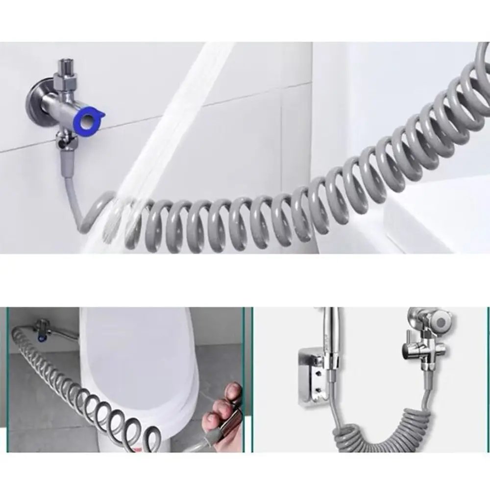 1Pcs Telephone Line Spring Shower Hose Toilet Bidet Bathroom Accessories Sprayer Connect Pipe Flexible 1.5M/2M /3M/5M