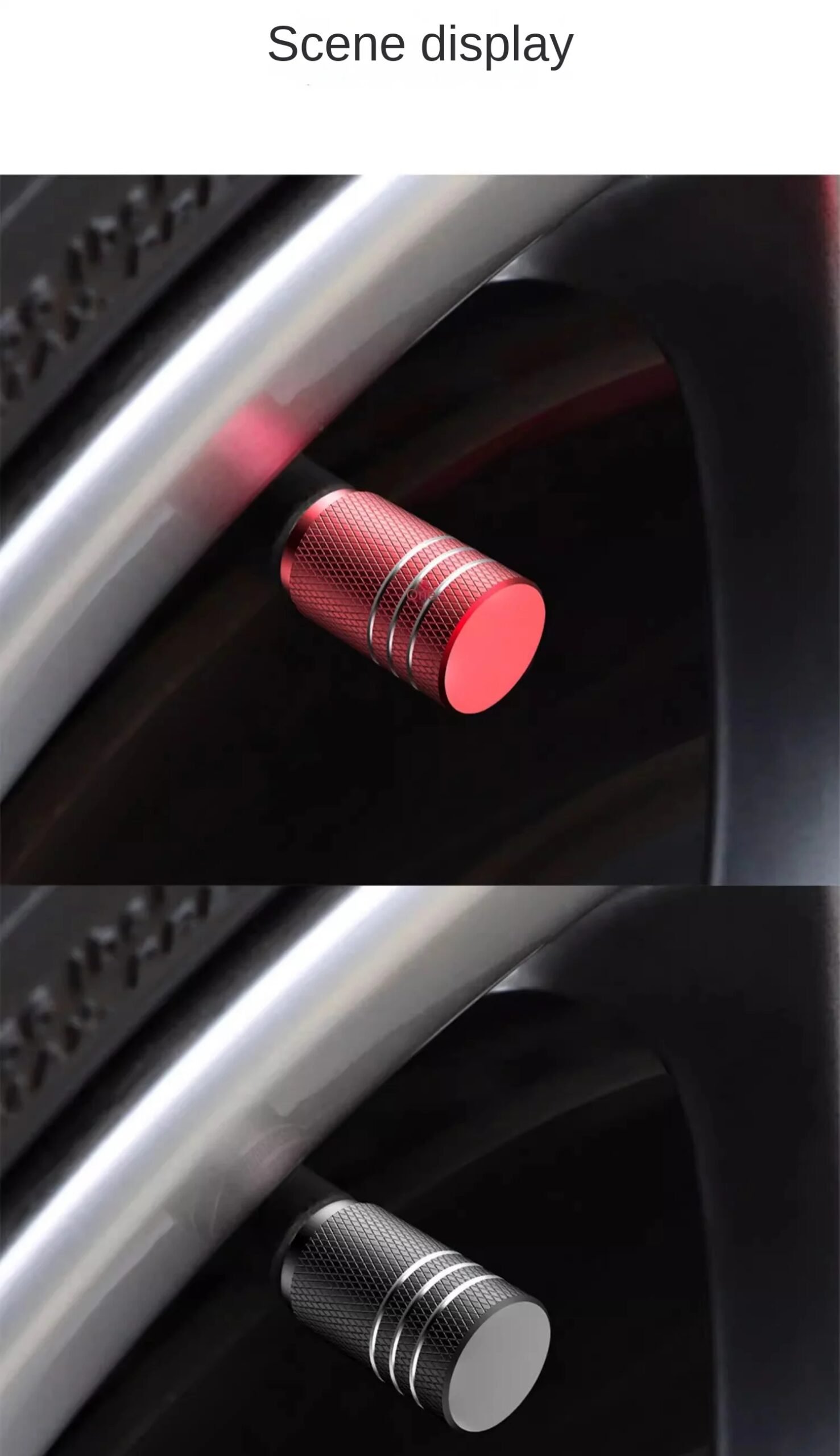 4Pcs Car Tire Valve Stems Cap Knurling Style Tire Valve Cap Aluminum Tire Wheel Stem Air Valve Cap car Universal accessories