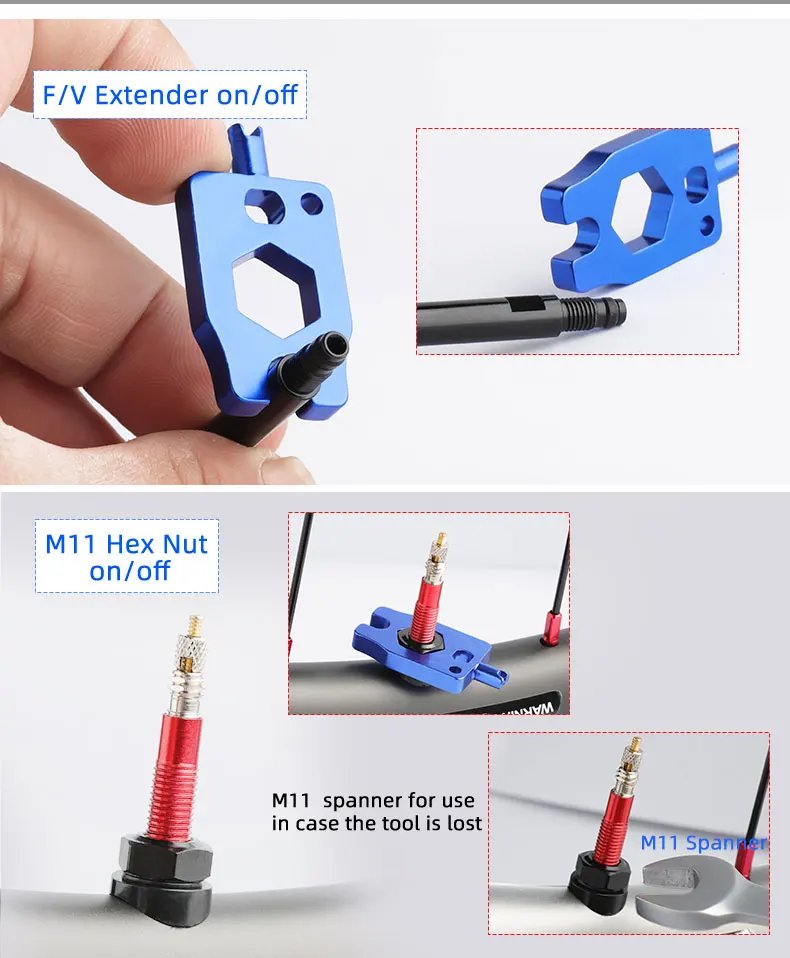 Deemount 44/60mm Presta Valves for Road Tubeless Tire CNC Alloy Stem Brass Core Cycling DIY F/V Nozzle Nipple Replacement