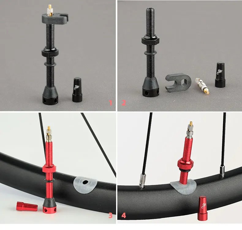 Deemount 44/60mm Presta Valves for Road Tubeless Tire CNC Alloy Stem Brass Core Cycling DIY F/V Nozzle Nipple Replacement