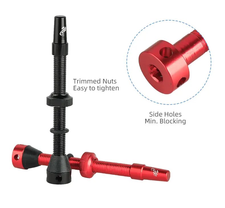 Deemount 44/60mm Presta Valves for Road Tubeless Tire CNC Alloy Stem Brass Core Cycling DIY F/V Nozzle Nipple Replacement