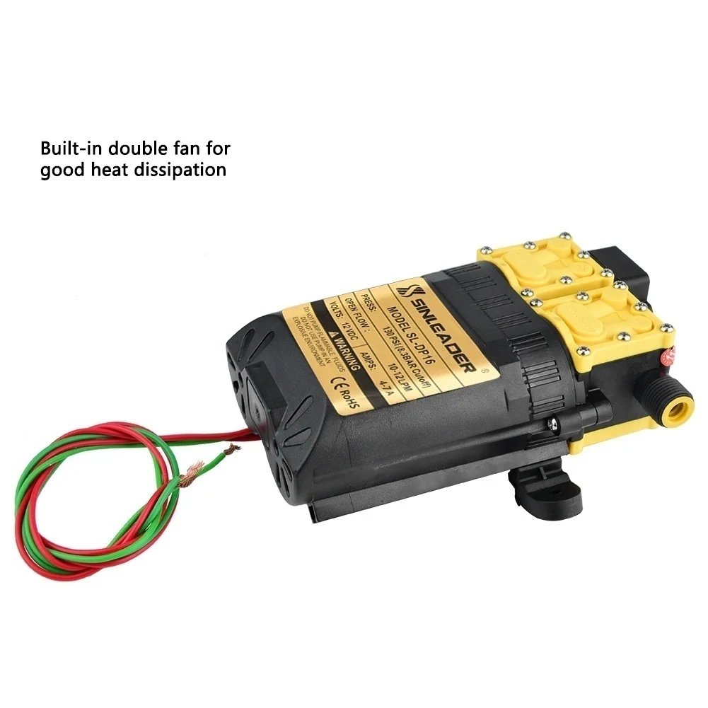 12V 7A 10L/min High Pressure Agricultural Electric Water Pump Water Sprayer Pumps Dual-Core Power Agricultural Electric