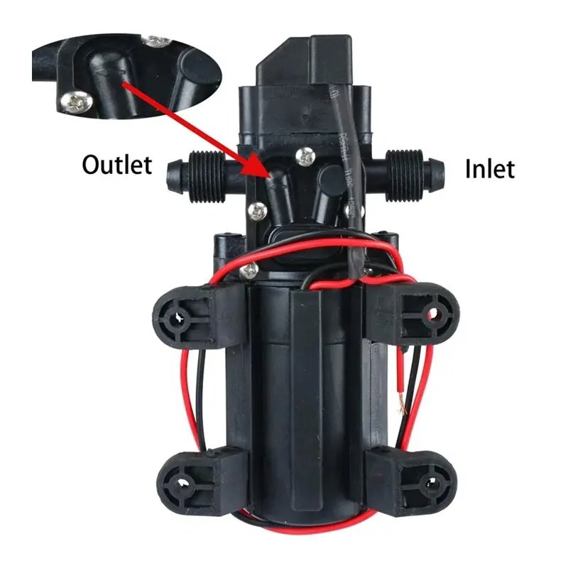 Automatic Flow Switch 6L/Min DC12V 60W 70W 130PSI AUTO Diaphragm Water Pump Mini Safe High Pressure Self Priming Pumps Automatic Flow Switch 6L/Min DC12V 60W 70W 130PSI AUTO Diaphragm Water Pump Mini Safe High Pressure Self Priming Pumps