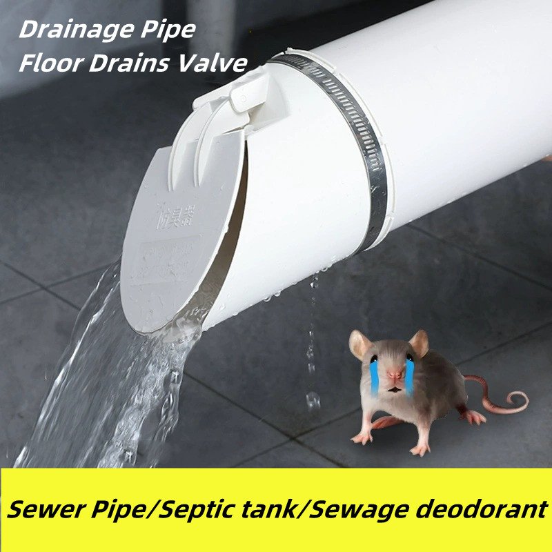 50-160mm Drainage Pipe Floor Drains Anti Odor Insect-proof Rain Pipe Cover Cap Strainer Plug Outdoor Drainage Pipe Sewer Parts