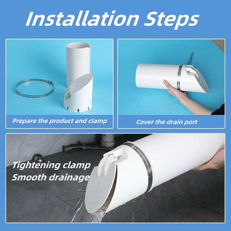 50-160mm Drainage Pipe Floor Drains Anti Odor Insect-proof Rain Pipe Cover Cap Strainer Plug Outdoor Drainage Pipe Sewer Parts